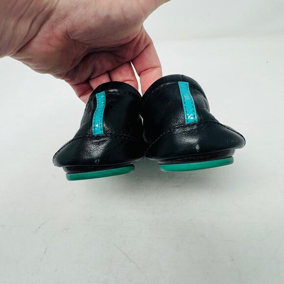 Tieks By Gavrieli Womens Leather black Ballet Flats Matte Black Shoes Slip Ons - Picture 12 of 16